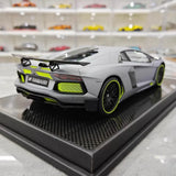 [VMB] 1:18 Lamborghini 2012 Aventador LP700-4 Hamann grigio modellino di auto resina