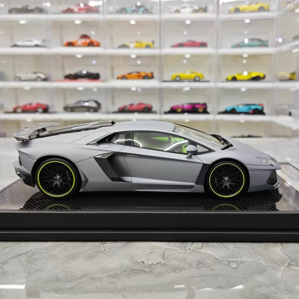 [VMB] 1:18 Lamborghini 2012 Aventador LP700-4 Hamann grigio modellino di auto resina