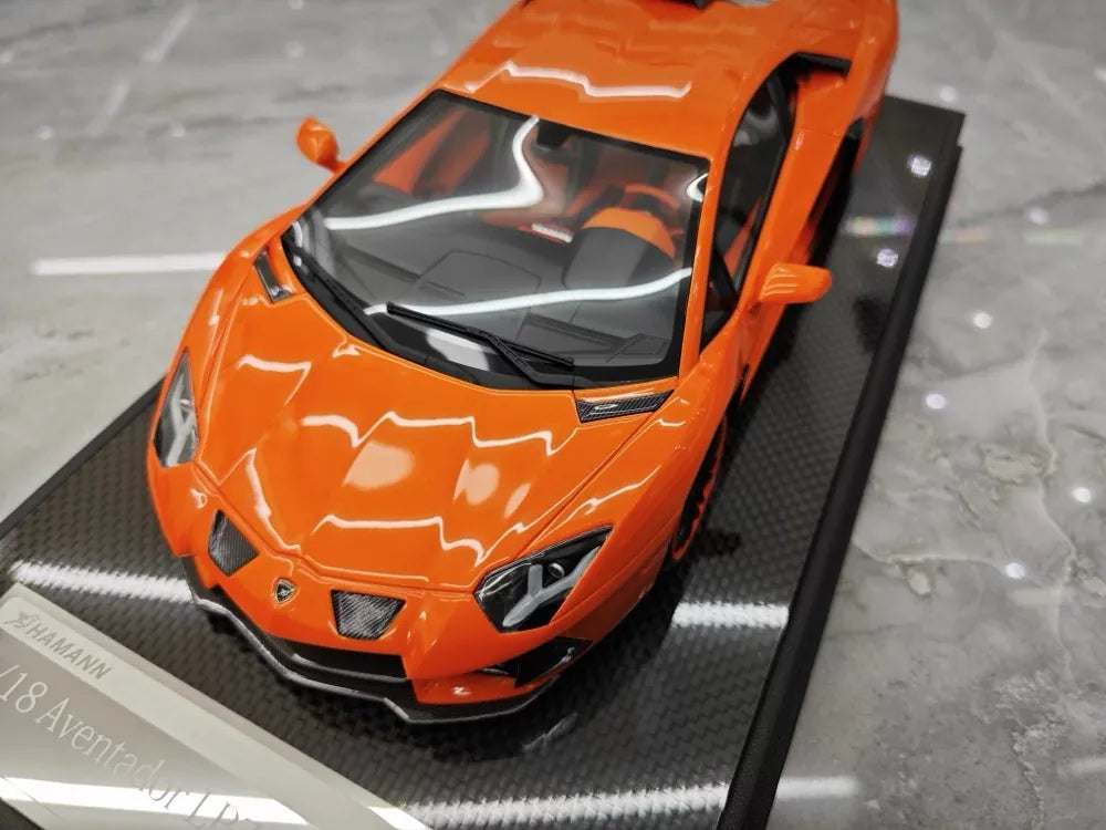 [VMB] 1:18 Lamborghini 2012 Aventador LP700-4 Hamann Orange Model Car Resin