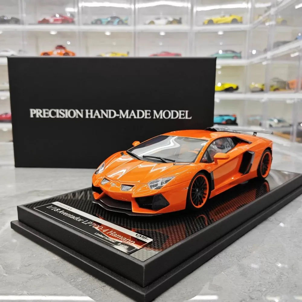[VMB] 1:18 Lamborghini 2012 Aventador LP700-4 Hamann Orange Model Car Resin