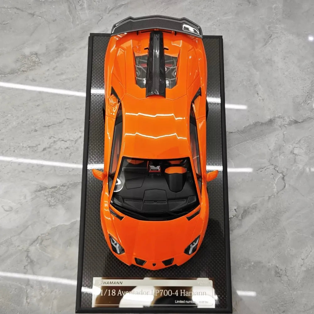 [VMB] 1:18 Lamborghini 2012 Aventador LP700-4 Hamann Orange Model Car Resin