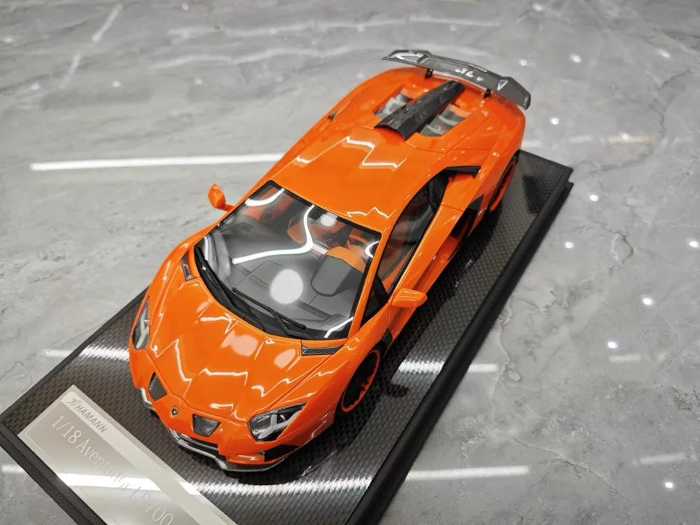 [VMB] 1:18 Lamborghini 2012 Aventador LP700-4 Hamann Orange Model Car Resin