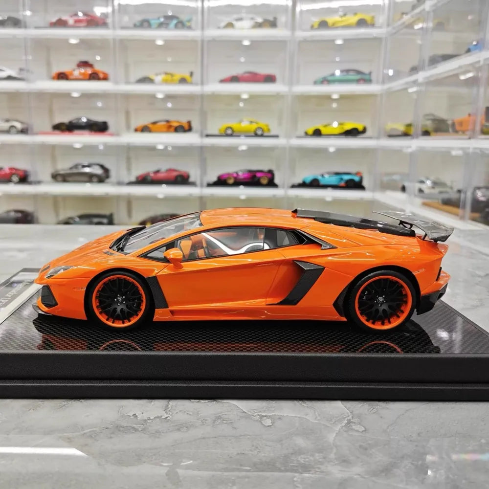 [VMB] 1:18 Lamborghini 2012 Aventador LP700-4 Hamann Orange Model Car Resin