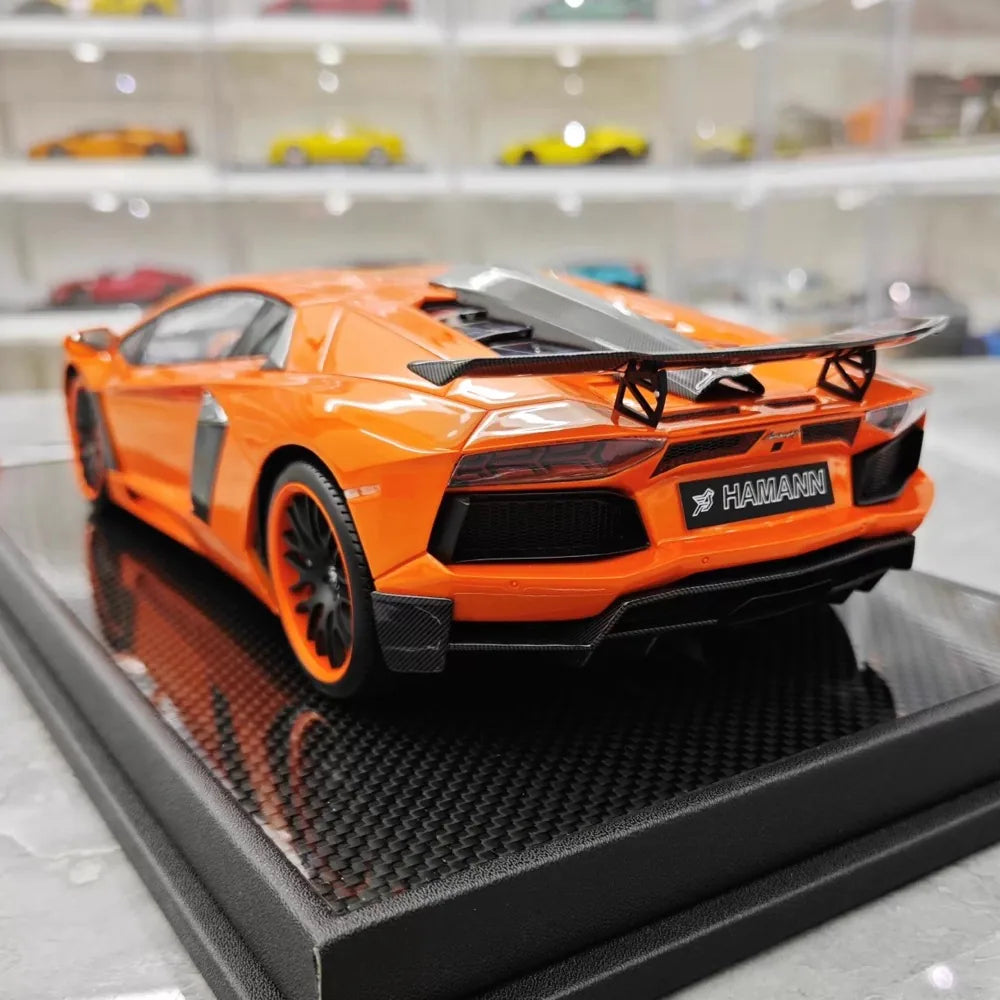 [VMB] 1:18 Lamborghini 2012 Aventador LP700-4 Hamann Orange Model Car Resin