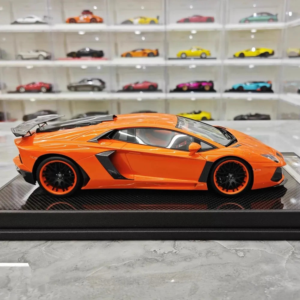 [VMB] 1:18 Lamborghini 2012 Aventador LP700-4 Hamann Orange Model Car Resin