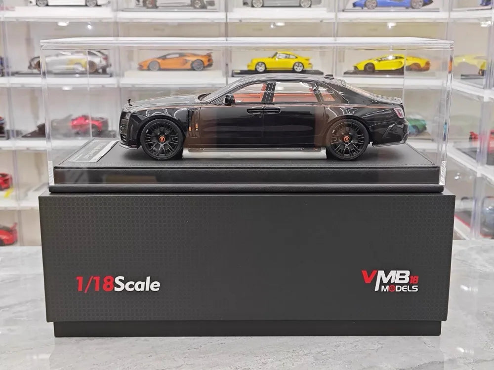 [VMB] 1:18 Rolls-Royce 2021 Ghost svart modellbil resin
