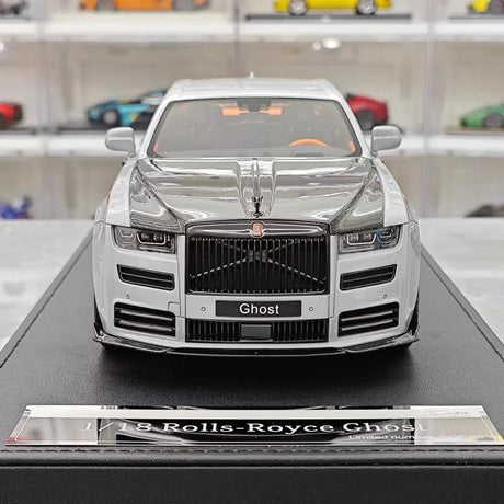 [VMB] 1:18 Rolls-Royce 2021 Ghost Gray & Black Model Car Resin