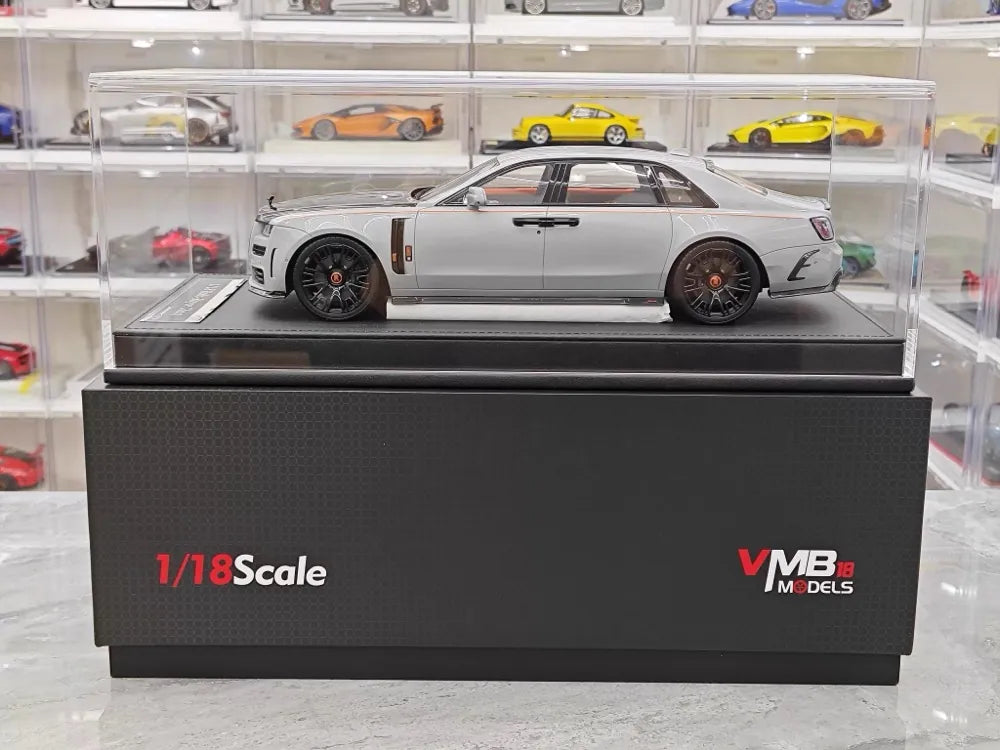 [VMB] 1:18 Rolls-Royce 2021 Ghost Gray & Black Model Car Resin