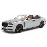 VMB Rolls-Royce 2021 Ghost الرمادي و الأسود 1:18 – مجسم سيارة من الراتنج للعرض والاقتناء