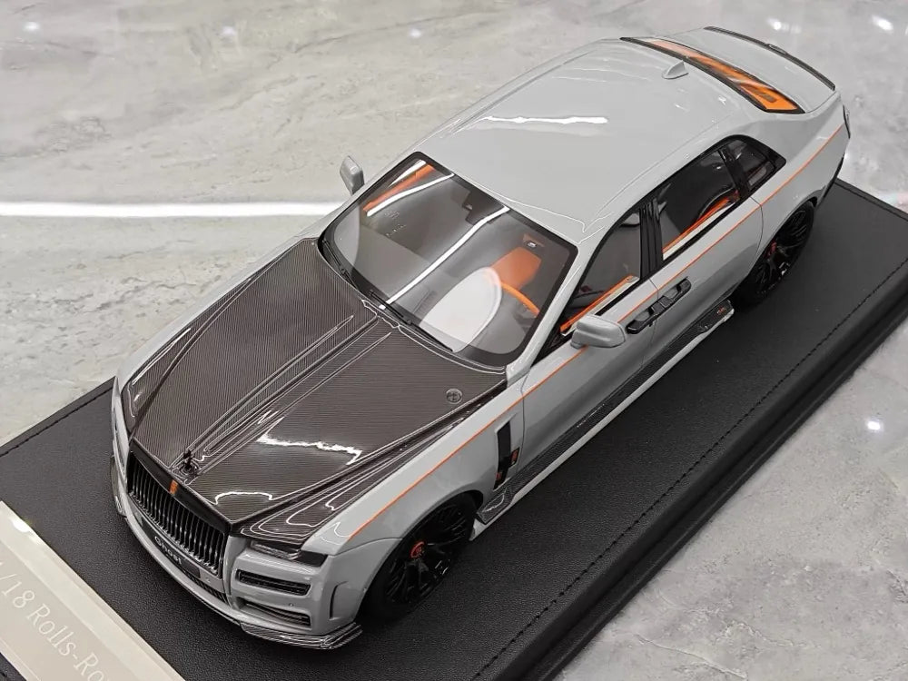 [VMB] 1:18 Rolls-Royce 2021 Ghost Gray & Black Model Car Resin