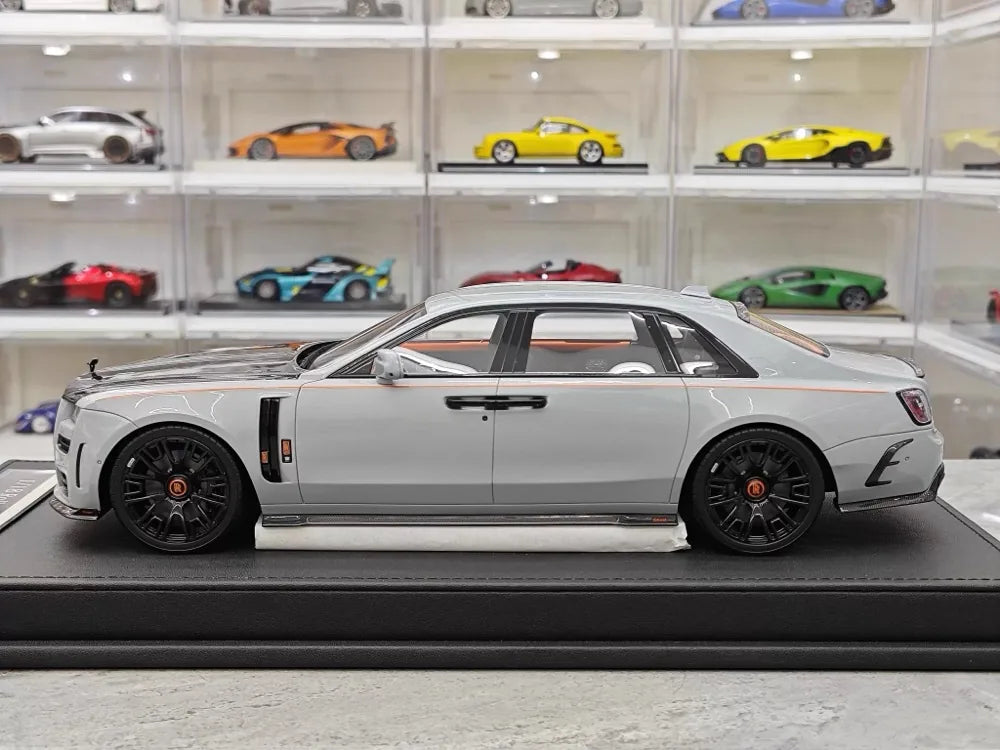 [VMB] 1:18 Rolls-Royce 2021 Ghost Gray & Black Model Car Resin