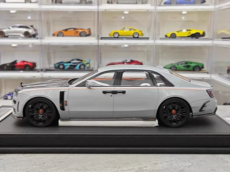 [VMB] 1:18 Rolls-Royce 2021 Ghost Gray & Black Model Car Resin