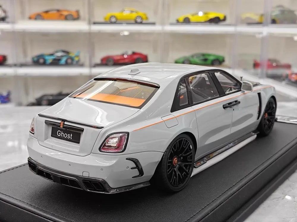[VMB] 1:18 Rolls-Royce 2021 Ghost Gray & Black Model Car Resin