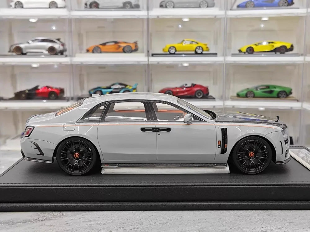 [VMB] 1:18 Rolls-Royce 2021 Ghost Gray & Black Model Car Resin