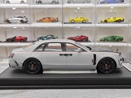 [VMB] 1:18 Rolls-Royce 2021 Ghost Gray & Black Model Car Resin