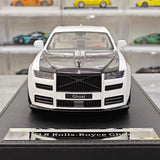 [VMB] 1:18 Rolls-Royce 2021 Ghost ホワイト & ブラック モデルカー レジン