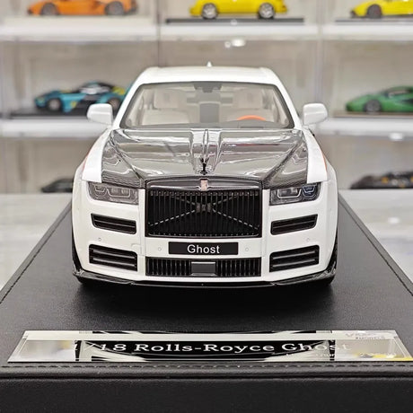 [VMB] 1:18 Rolls-Royce 2021 Ghost White & Black Model Car Resin