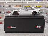 [VMB] 1:18 Rolls-Royce 2021 Ghost ホワイト & ブラック モデルカー レジン