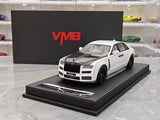 [VMB] 1:18 Rolls-Royce 2021 Ghost ホワイト & ブラック モデルカー レジン