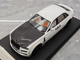 [VMB] 1:18 Rolls-Royce 2021 Ghost ホワイト & ブラック モデルカー レジン