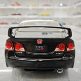 [WELL] 1:18 Honda 2007 Civic Type R FD2 Black Model Car Die-Cast