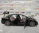 [WELL] 1:18 Honda 2007 Civic Type R FD2 Black Model Car Die-Cast