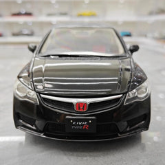 [WELL] 1:18 Honda 2007 Civic Type R FD2 Black Model Car Die-Cast