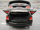 [WELL] 1:18 Honda 2007 Civic Type R FD2 Black Model Car Die-Cast