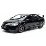 [WELL] 1:18 Honda 2007 Civic Type R FD2 Black Model Car Die-Cast