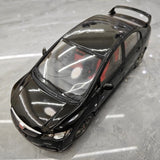 [WELL] 1:18 Honda 2007 Civic Type R FD2 Black Model Car Die-Cast