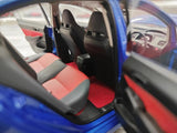 [WELL] 1:18 Honda 2007 Civic Type R FD2 Blue Model Car Die-Cast