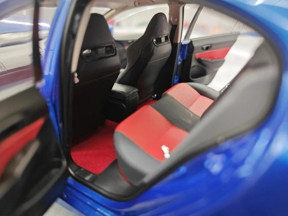 [WELL] 1:18 Honda 2007 Civic Type R FD2 Blue Model Car Die-Cast