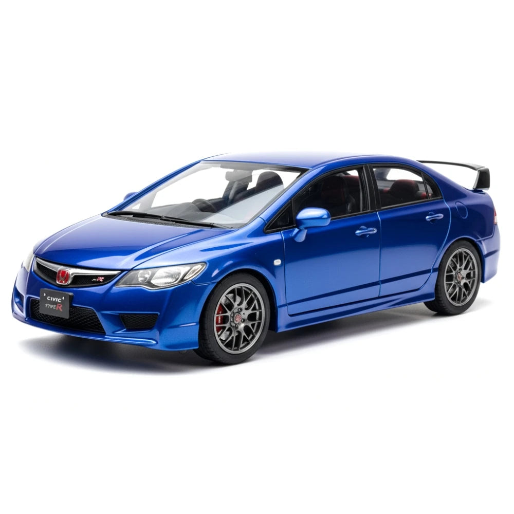 [WELL] 1:18 Honda 2007 Civic Type R FD2 Blue Model Car Die-Cast