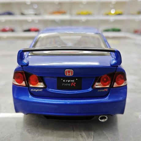 [WELL] 1:18 Honda 2007 Civic Type R FD2 Blue Model Car Die-Cast