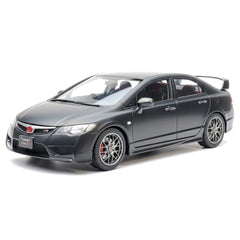 [WELL] 1:18 Honda 2007 Civic Type R FD2 Matte Black Model Car Die-Cast