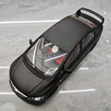 [WELL] 1:18 Honda 2007 Civic Type R FD2 Matte Black Model Car Die-Cast