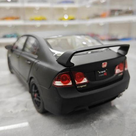 [WELL] 1:18 Honda 2007 Civic Type R FD2 Matte Black Model Car Die-Cast