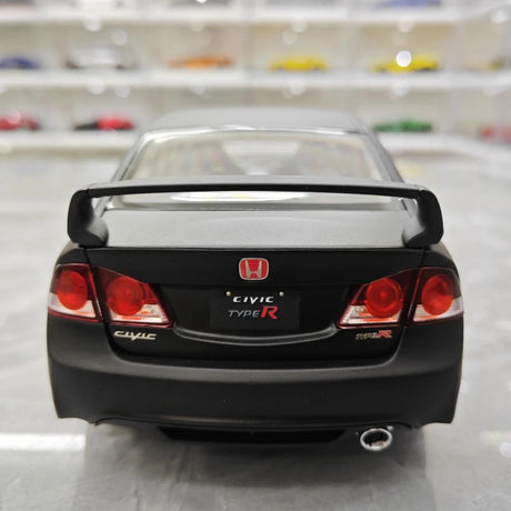 [WELL] 1:18 Honda 2007 Civic Type R FD2 Matte Black Model Car Die-Cast