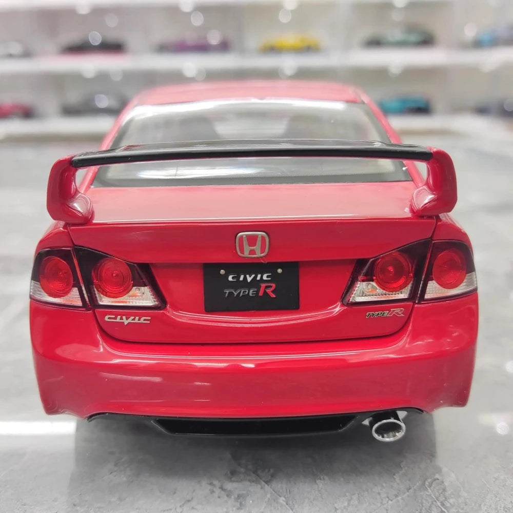 [WELL] 1:18 Honda 2007 Civic Type R FD2 Red Model Car Die-Cast