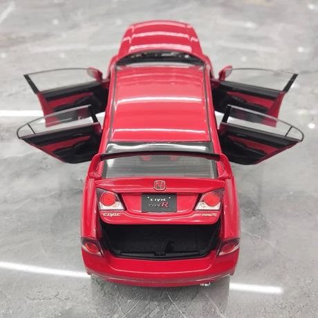[WELL] 1:18 Honda 2007 Civic Type R FD2 Red Model Car Die-Cast