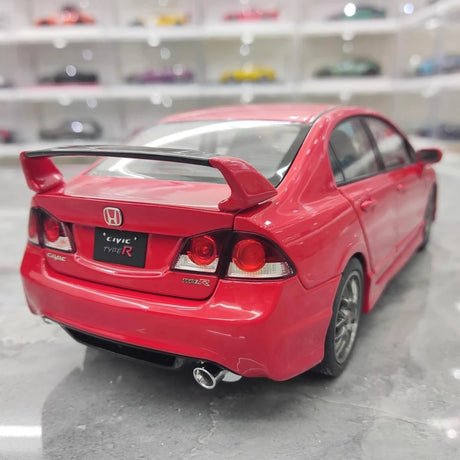 [WELL] 1:18 Honda 2007 Civic Type R FD2 Red Model Car Die-Cast