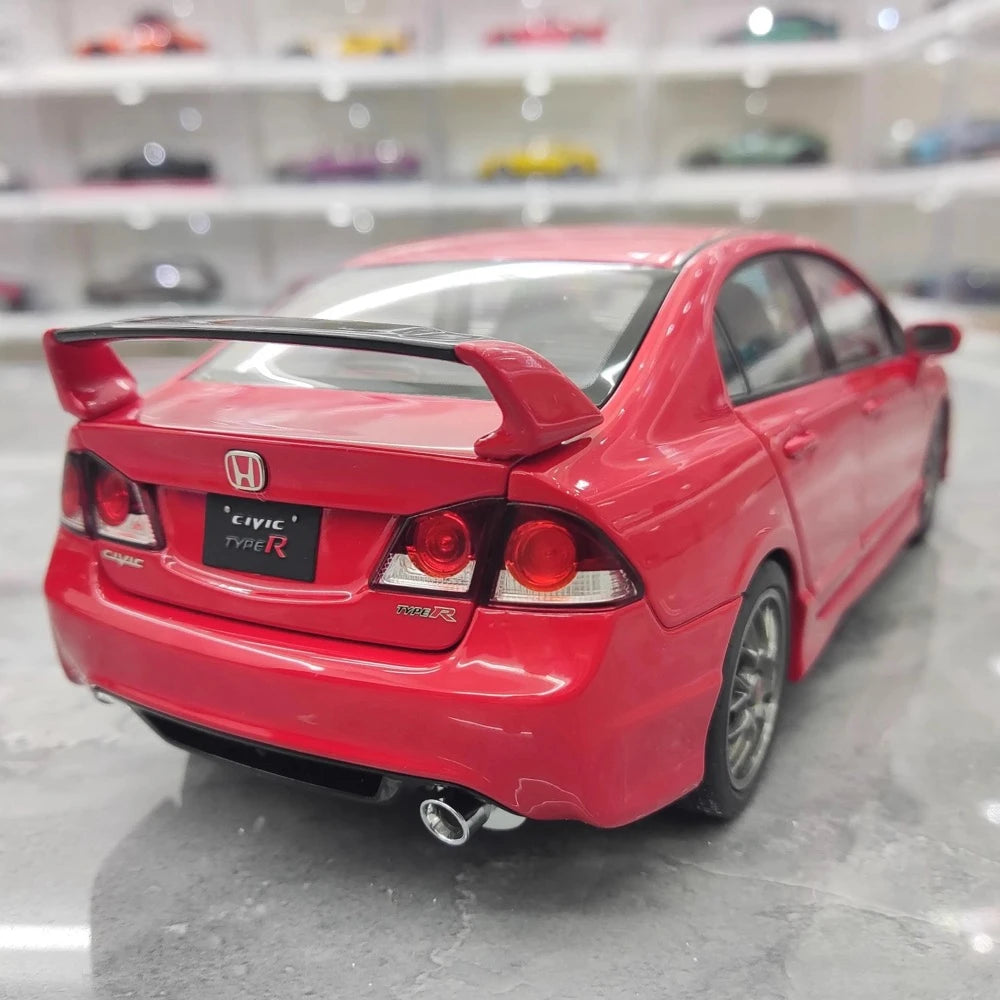 [WELL] 1:18 Honda 2007 Civic Type R FD2 Red Model Car Die-Cast