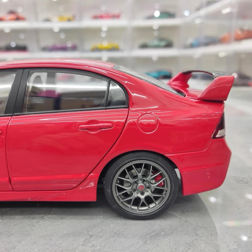 [WELL] 1:18 Honda 2007 Civic Type R FD2 Red Model Car Die-Cast