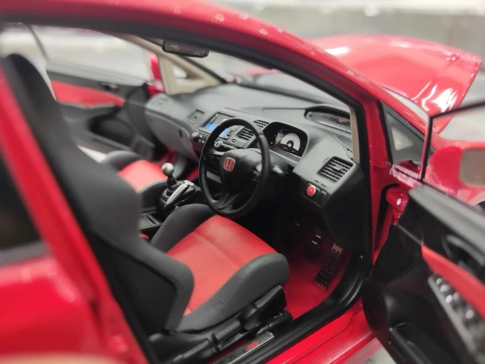 [WELL] 1:18 Honda 2007 Civic Type R FD2 Red Model Car Die-Cast