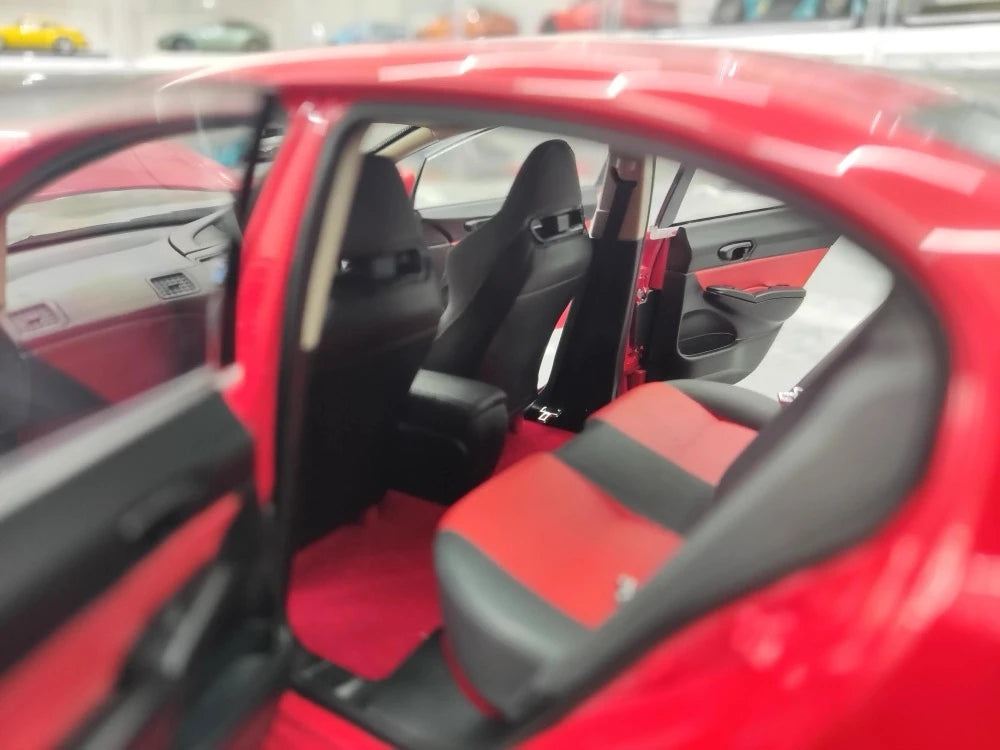 [WELL] 1:18 Honda 2007 Civic Type R FD2 Red Model Car Die-Cast