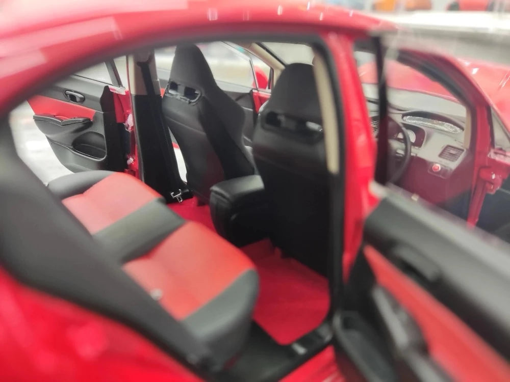 [WELL] 1:18 Honda 2007 Civic Type R FD2 Red Model Car Die-Cast
