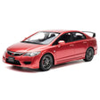 [WELL] 1:18 Honda 2007 Civic Type R FD2 Red Model Car Die-Cast