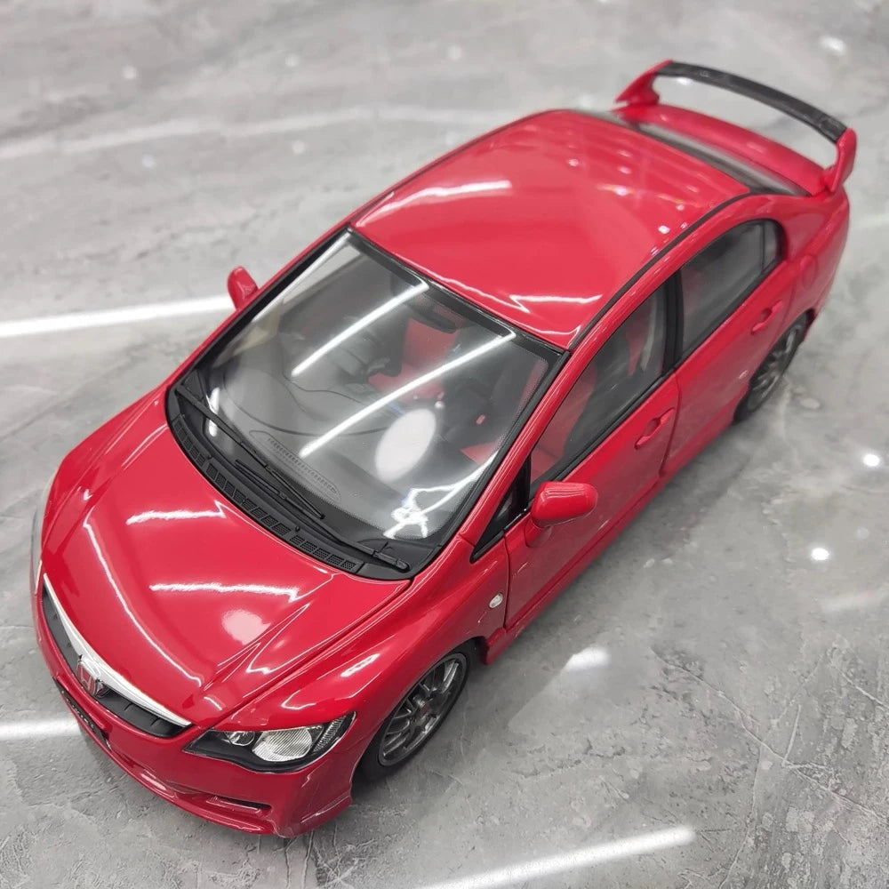 [WELL] 1:18 Honda 2007 Civic Type R FD2 Red Model Car Die-Cast