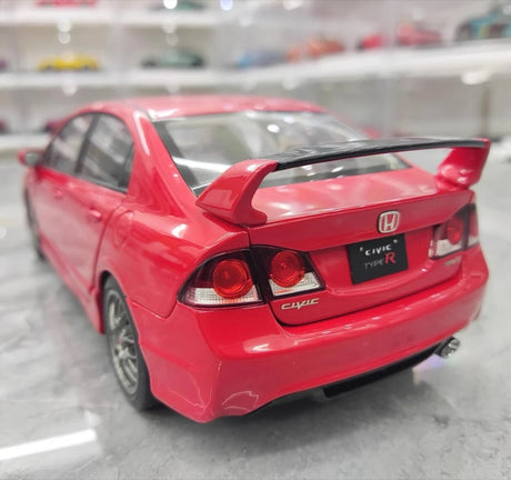 [WELL] 1:18 Honda 2007 Civic Type R FD2 Red Model Car Die-Cast