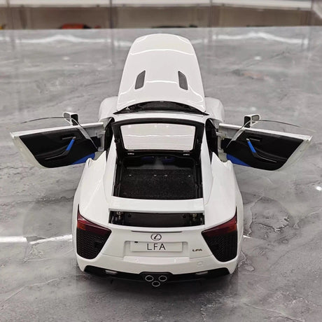 [WELL] 1:18 Lexus 2010 LFA ホワイト モデルカー Die-Cast